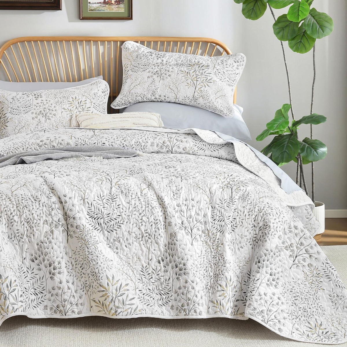 Floral Quilt Set (King)