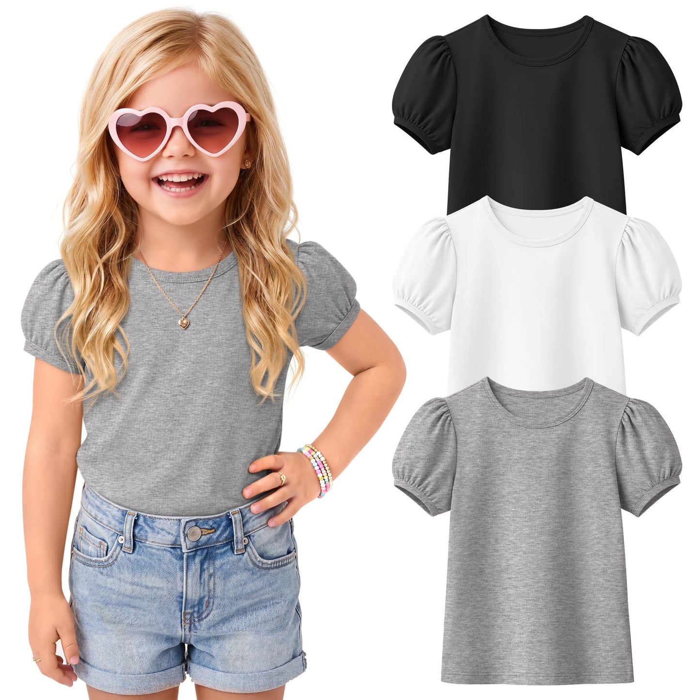 Toddler Girl's Shirts 3pk