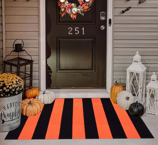 Striped Welcome Mat