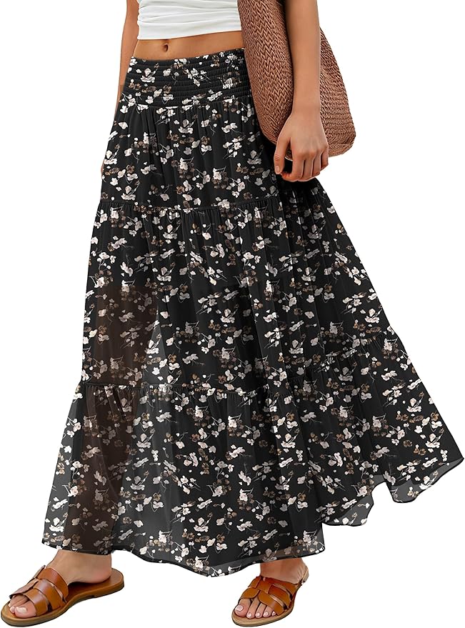 ANRABESS Chiffon Skirt