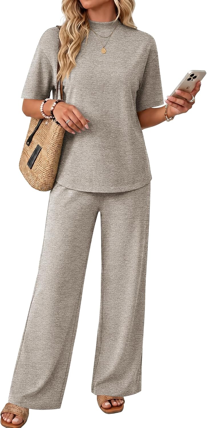 Mock Neck Lounge Set