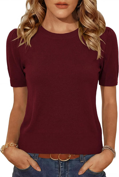 Cropped Puff Sweater