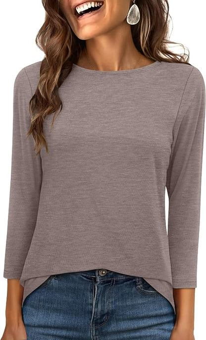ANRABESS Boat Neck Top