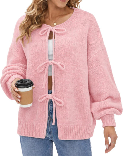 Tie Front Bow Cardigan