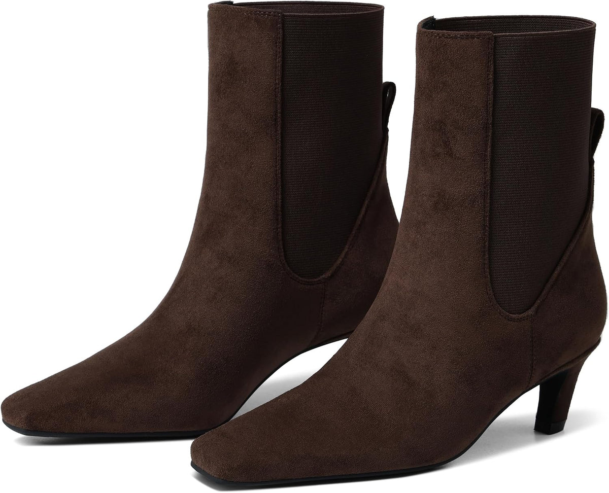 Kitten Heel Ankle Boots