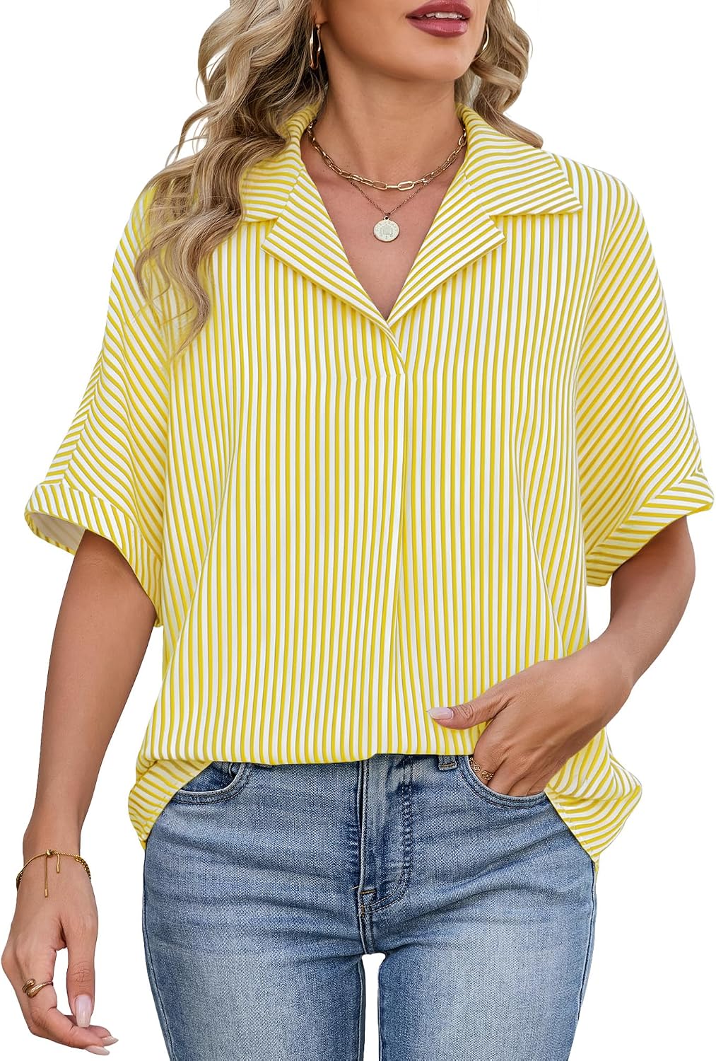 Striped Collared Shirt
