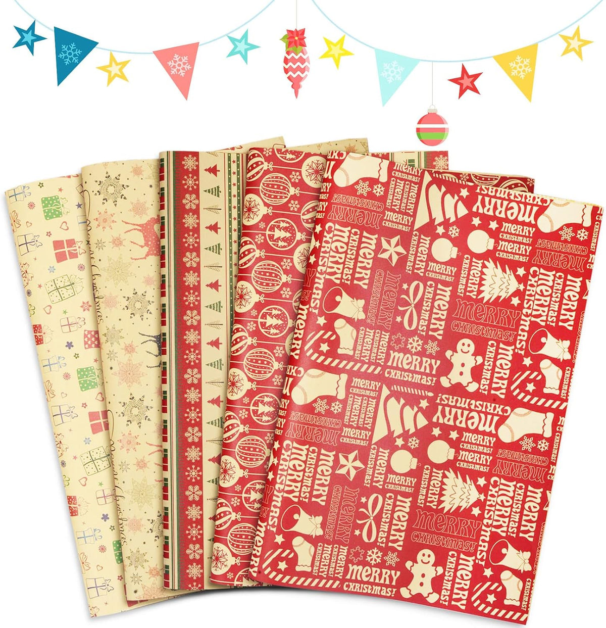 Christmas Wrapping Paper (5PK)