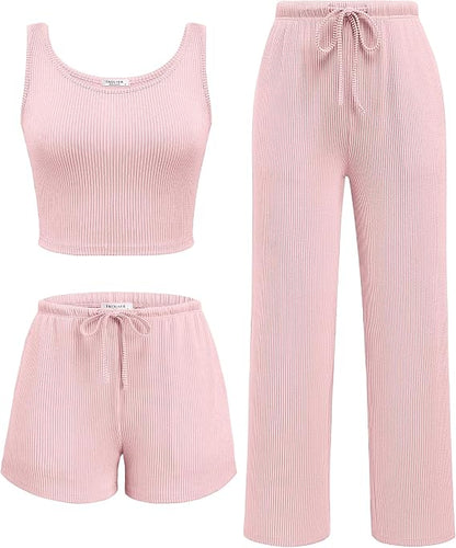 3pc Ribbed Set