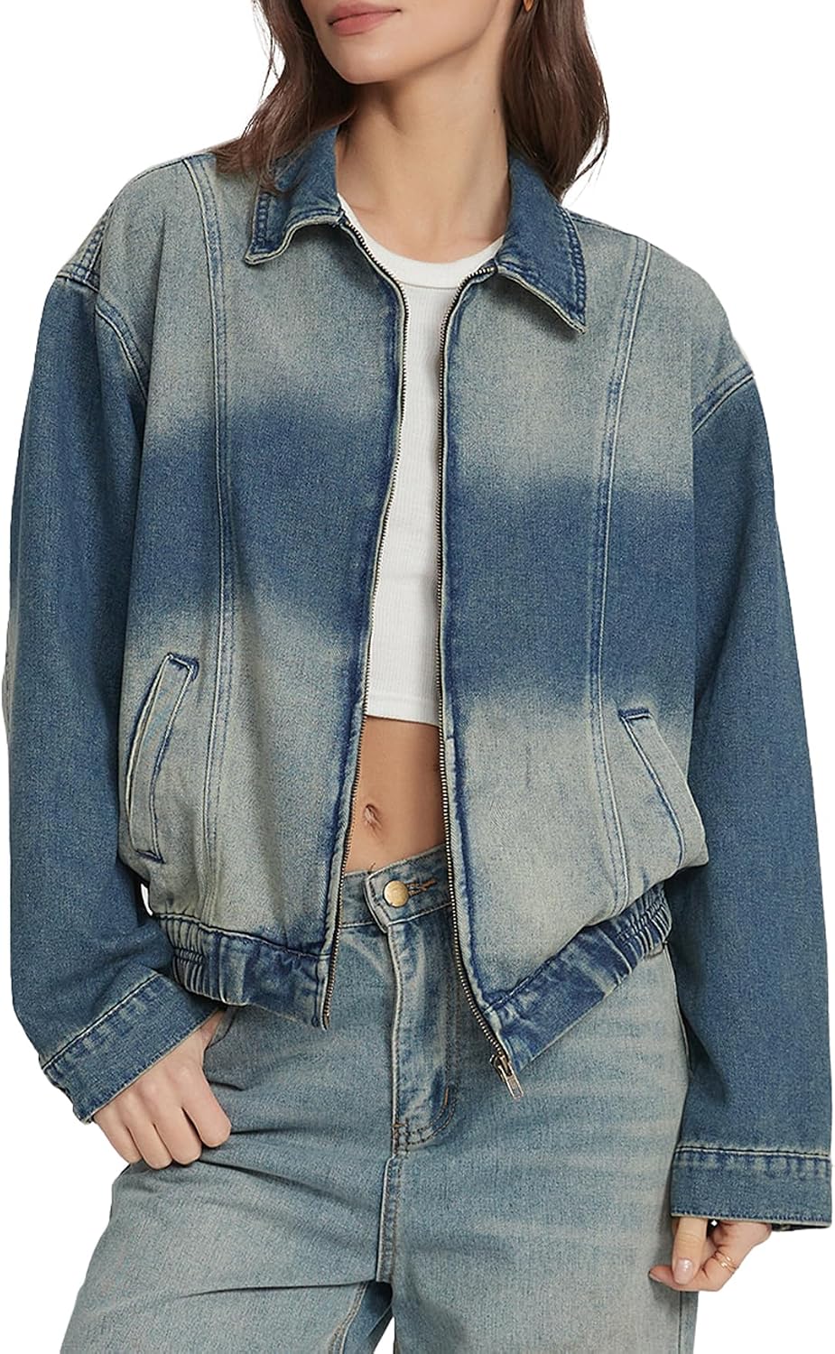 Denim Bomber Jacket