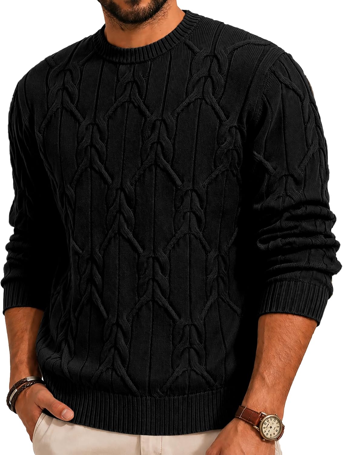 Men's Cable Knit Sweater