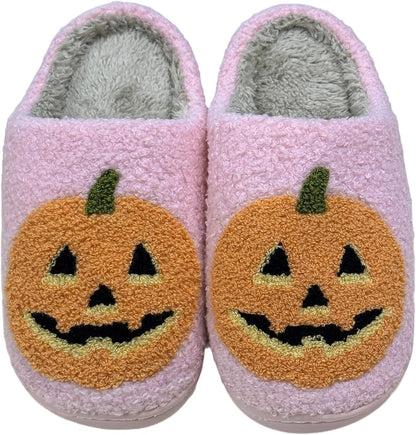 Pumpkin Plush Slippers