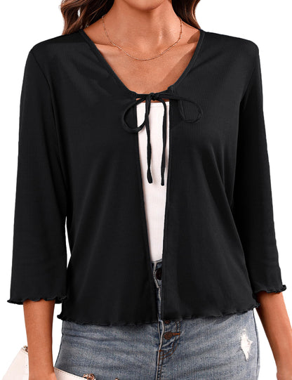 Tie Front Shrug Cardigan