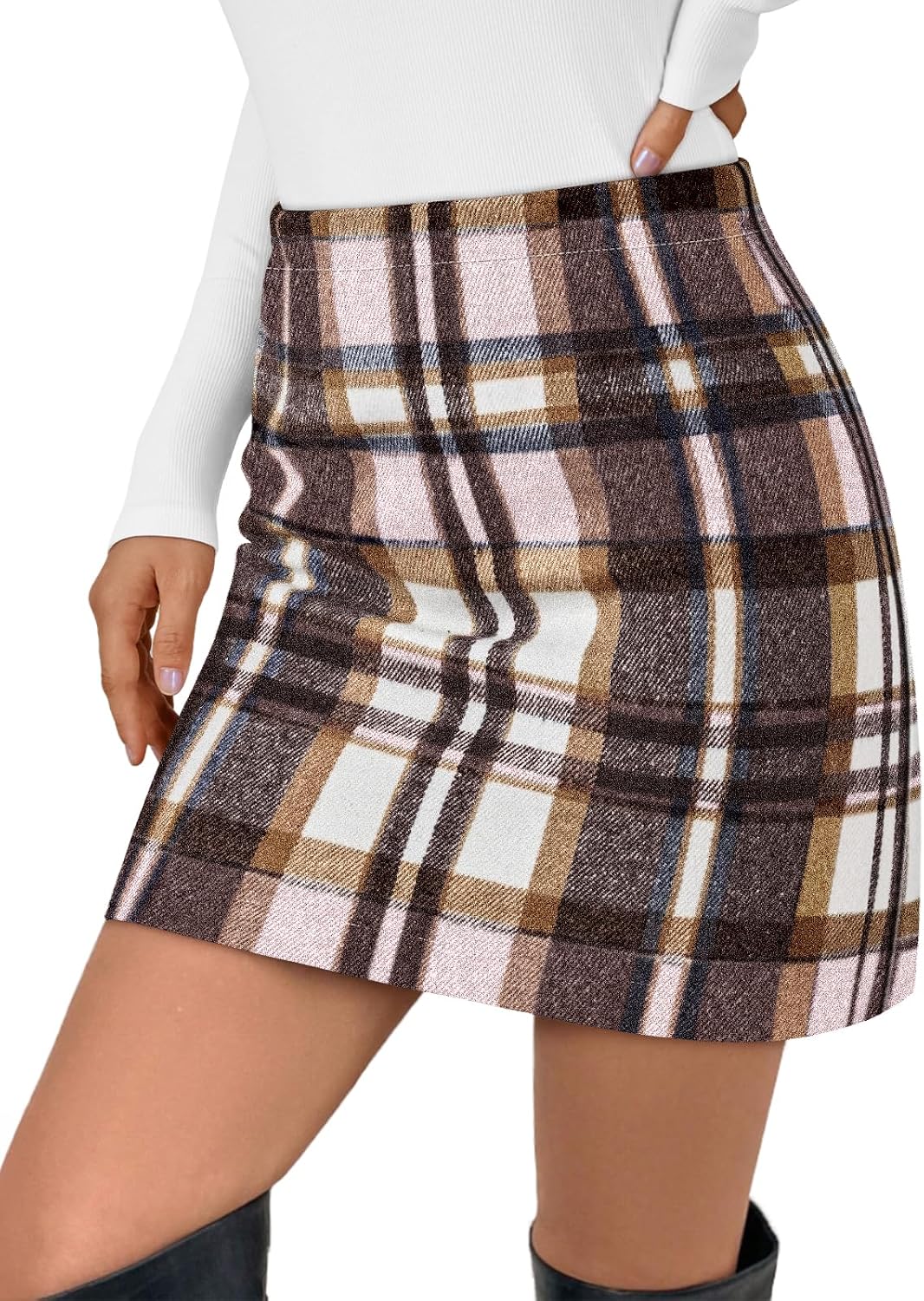 Plaid Flannel Mini Skirt