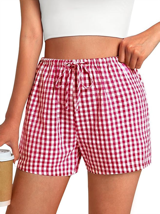 Gingham Pajama Shorts