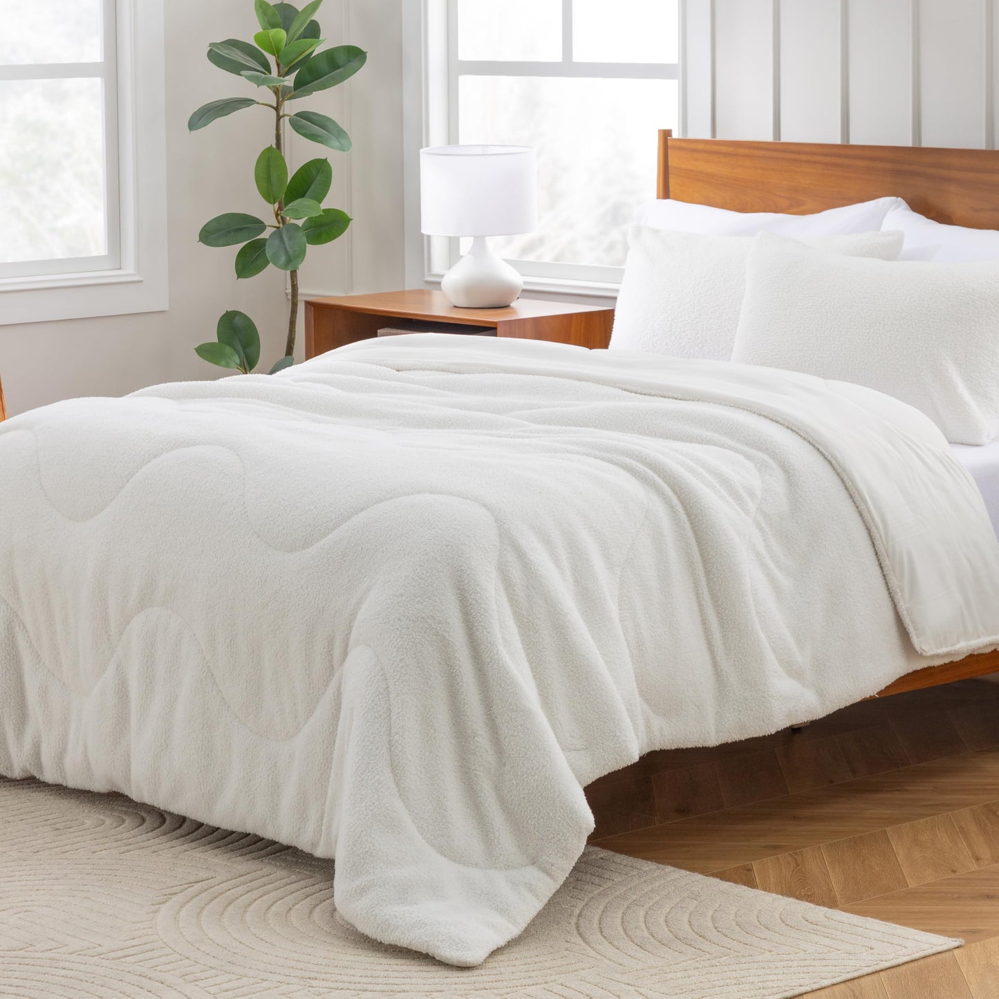 Twin Comfort Plush Comforter Set