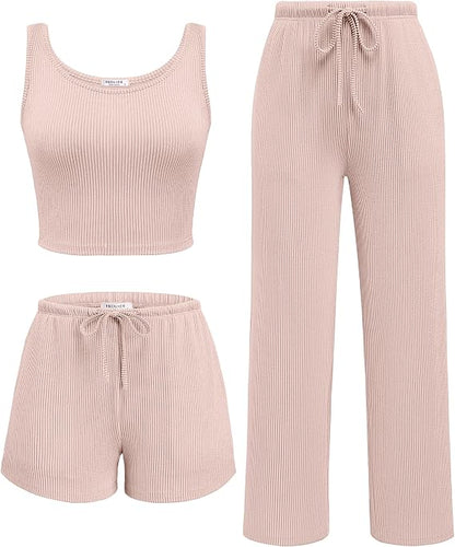 3pc Ribbed Set