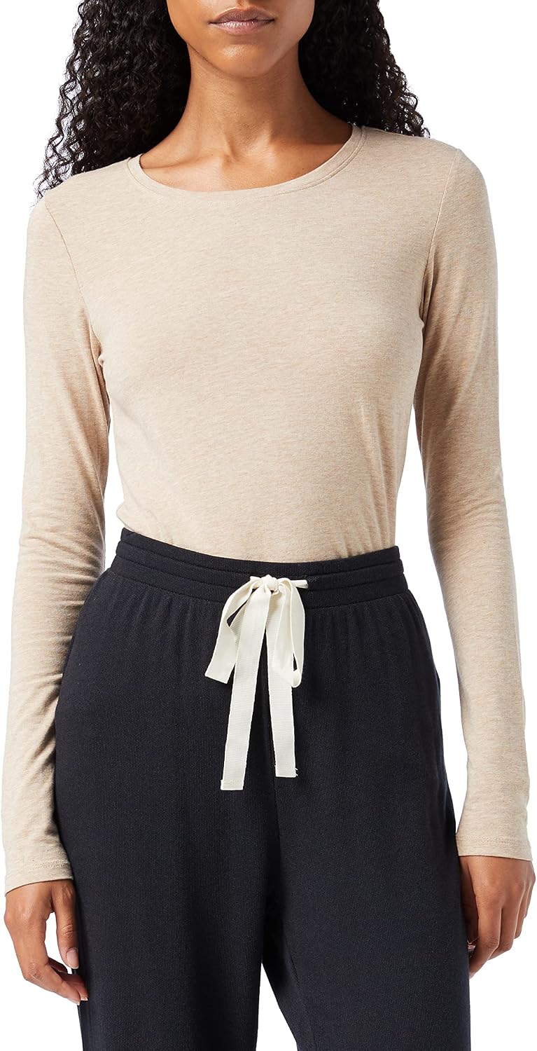Cotton Blend Long Sleeve Top