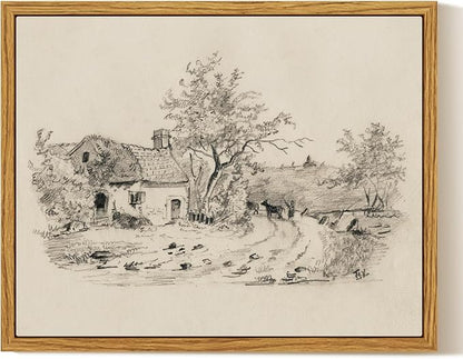 Framed Sketch Wall Art