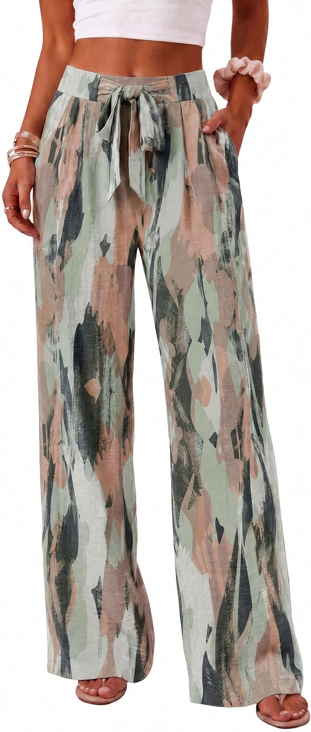 Paperbag Wide Leg Pants