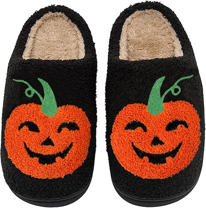 Pumpkin Plush Slippers