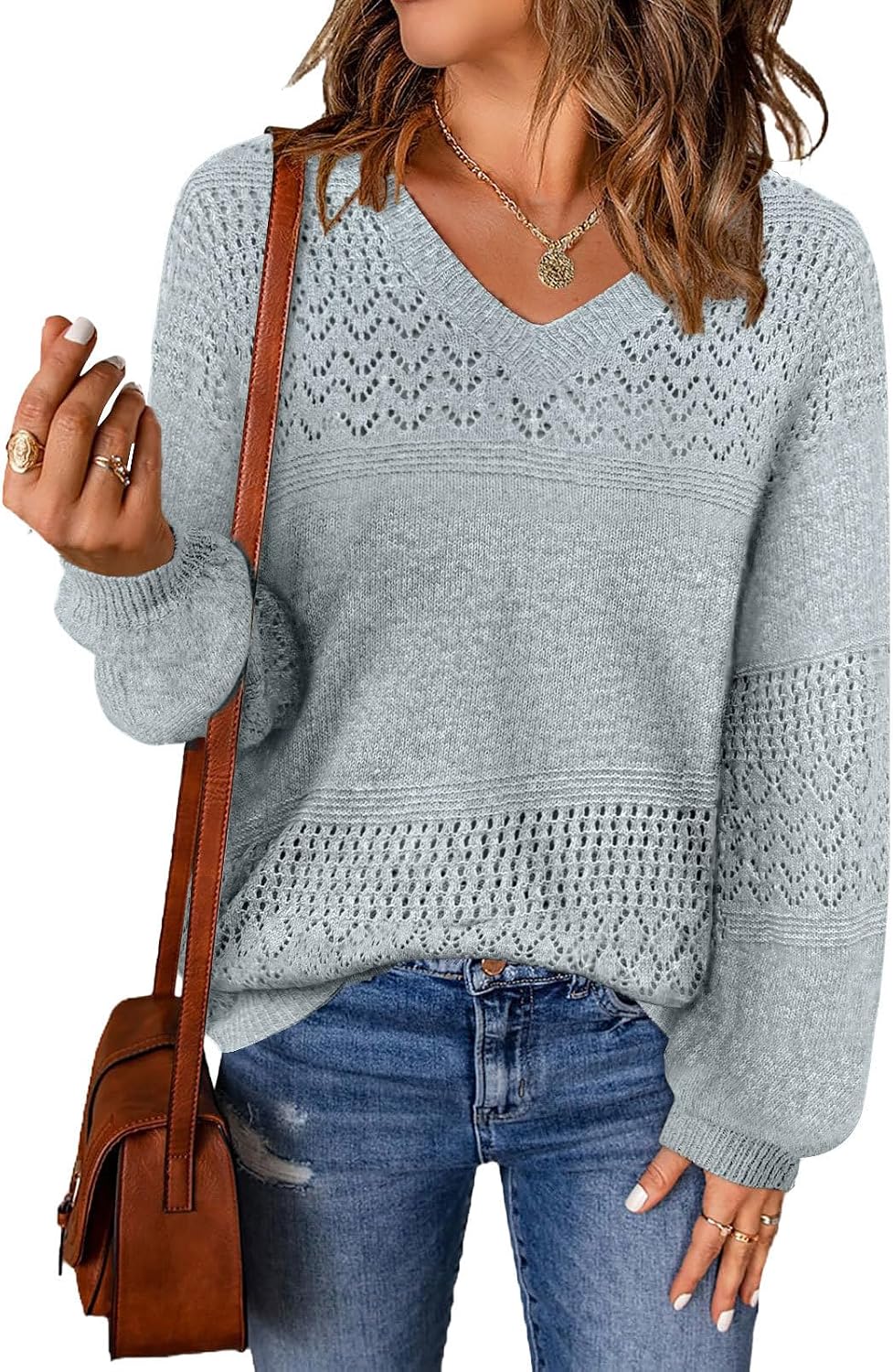 Knit V-Neck Sweater