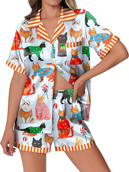 Satin Pajamas Set