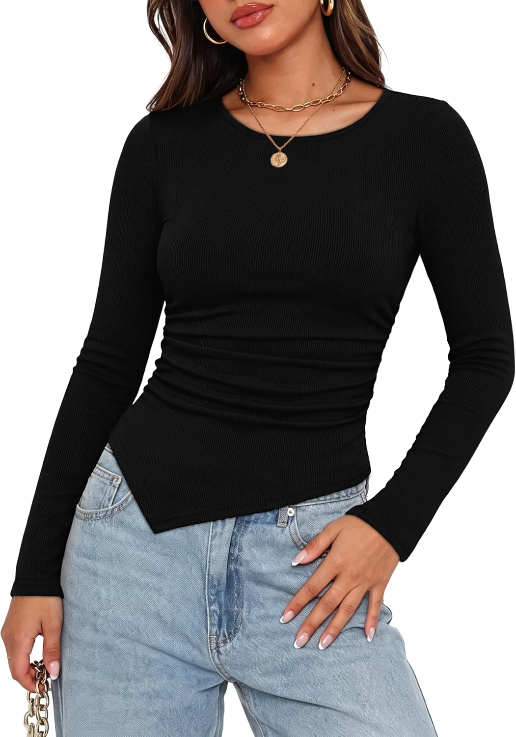 V Waist Fitted Top