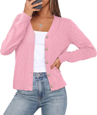 Lightweight V-Neck Cardigan