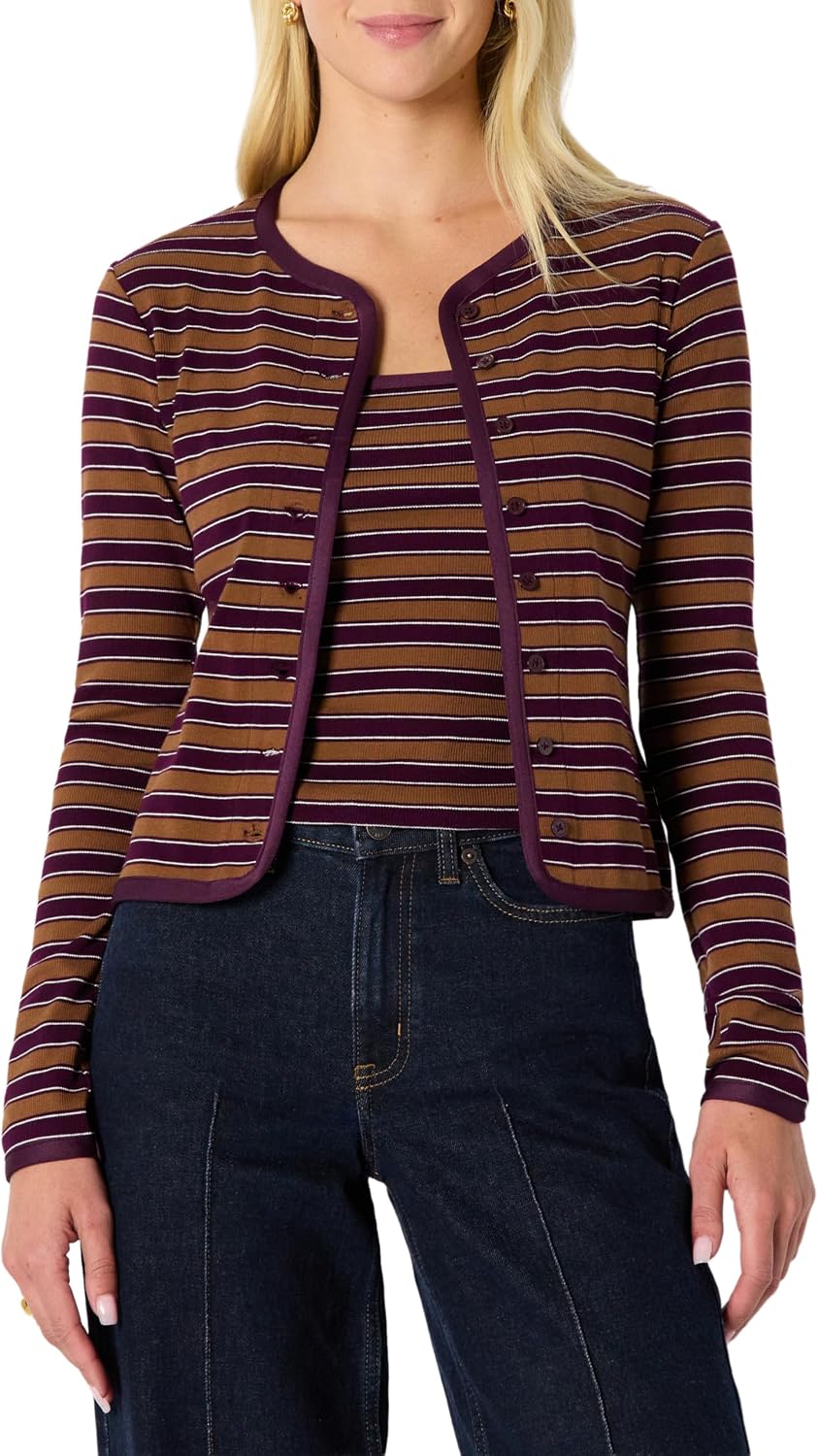 Ribbed Cardigan Cami Set