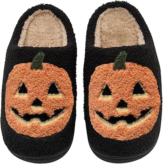 Pumpkin Plush Slippers