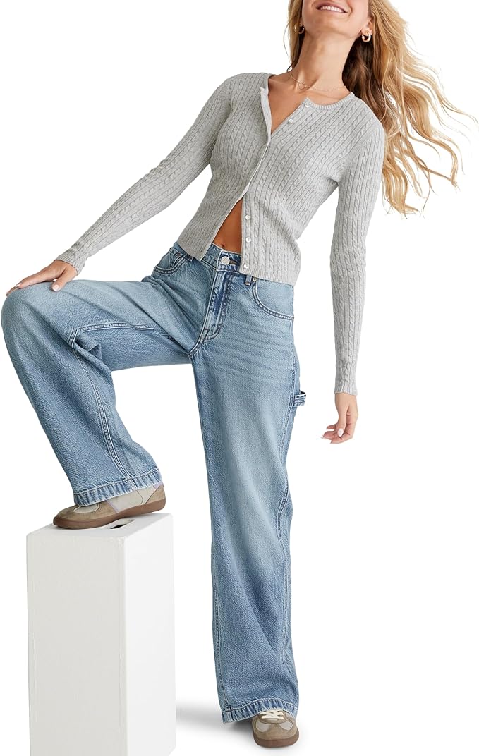 AEROPOSTALE Women's Carpenter Baggy Jean