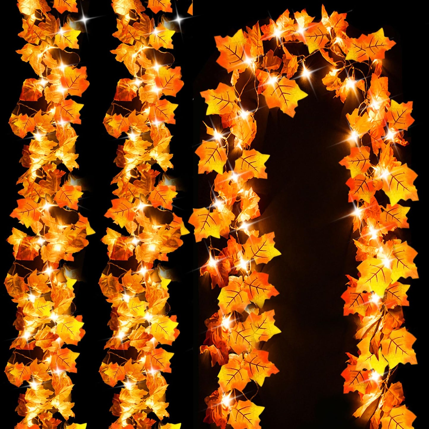 Fall Leaf Garland Lights (3PK)
