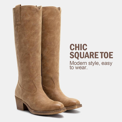 Knee High Western Boots