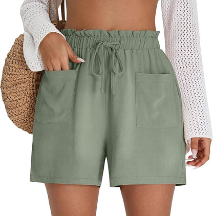 Cotton and Linen Shorts