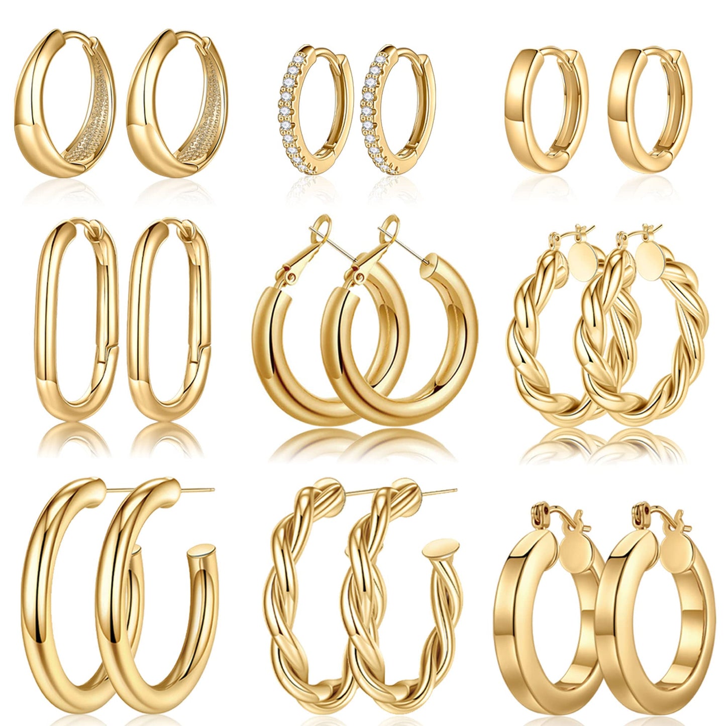 Yesteel Hoop Earrings