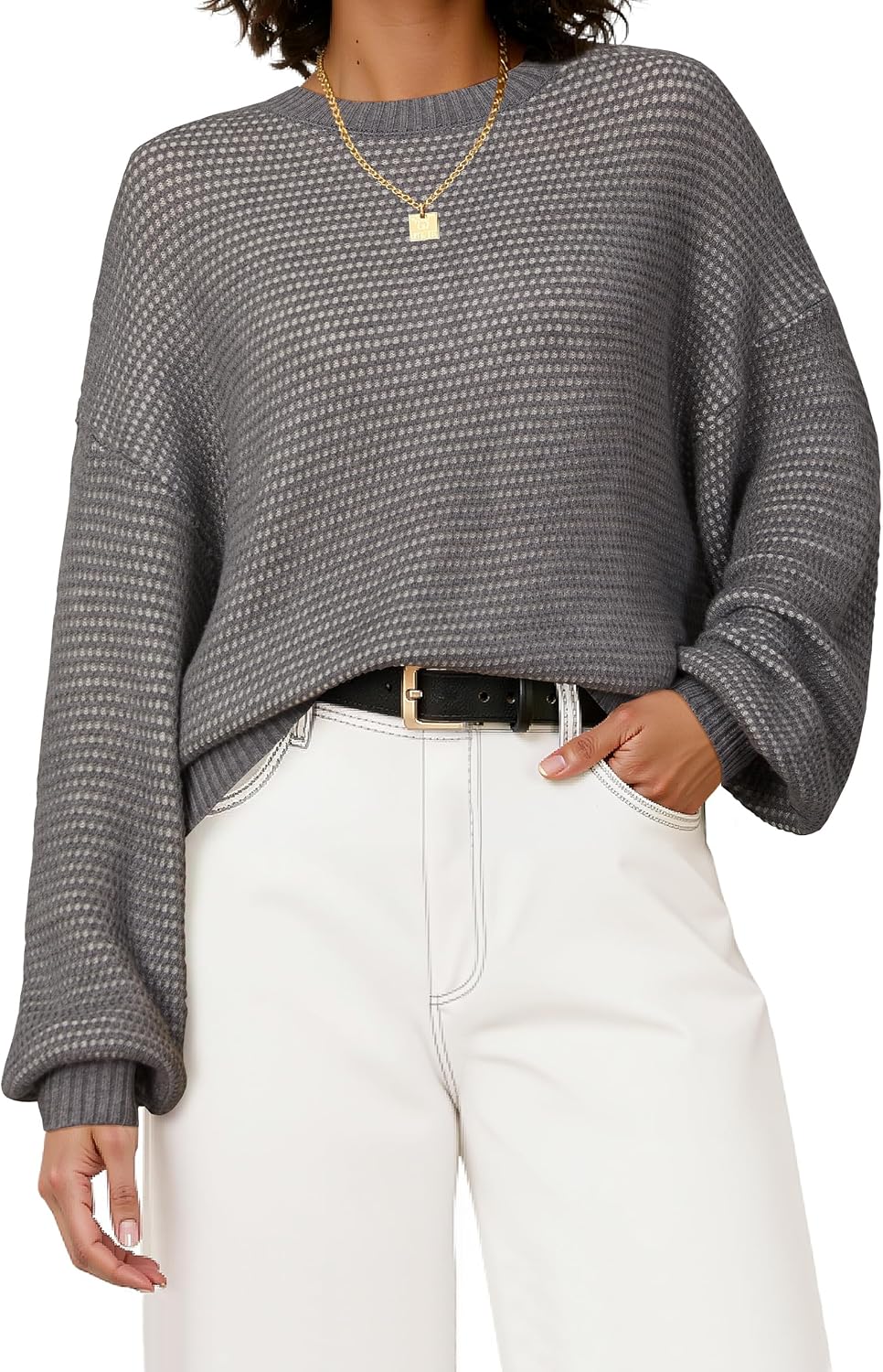 Waffle Knit Sweater