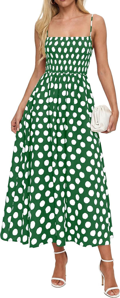 Polka Dot Midi Dress