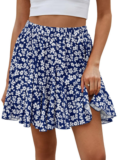 Floral Ruffle Skirt