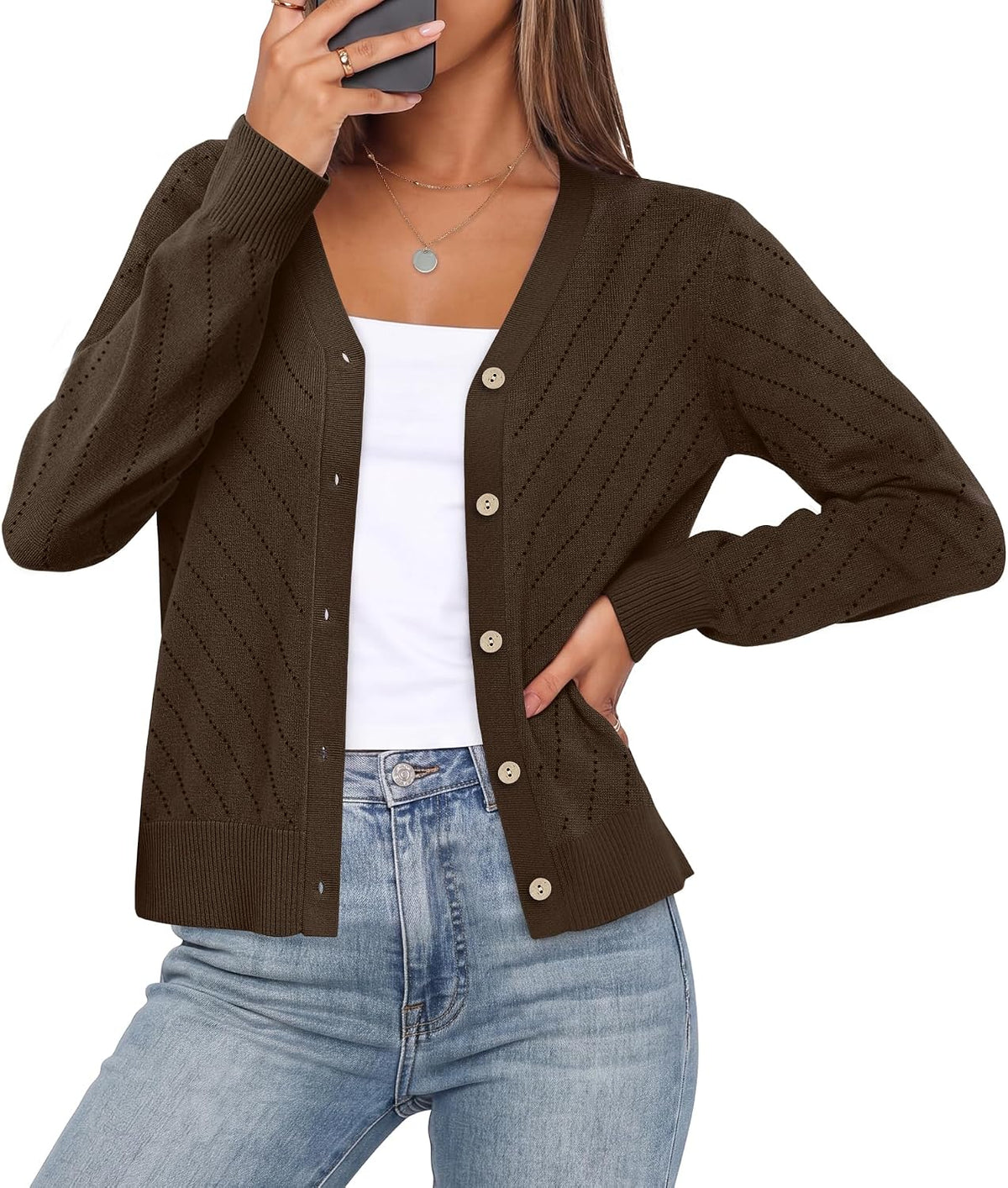 Lightweight V-Neck Cardigan