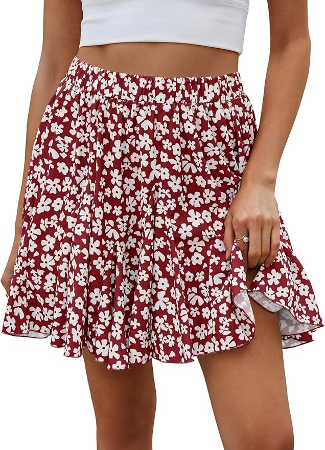 Floral Ruffle Skirt