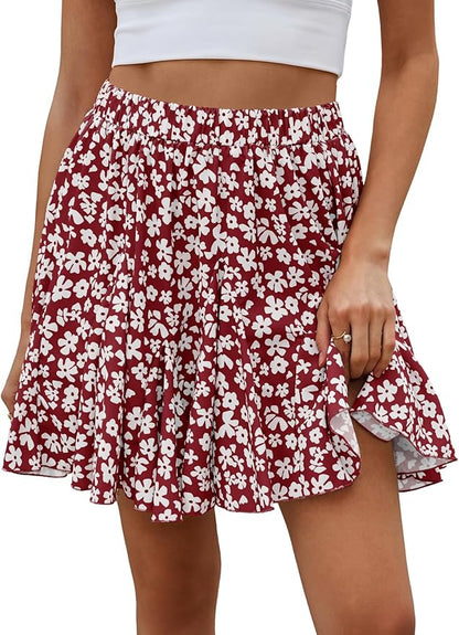 Floral Ruffle Skirt