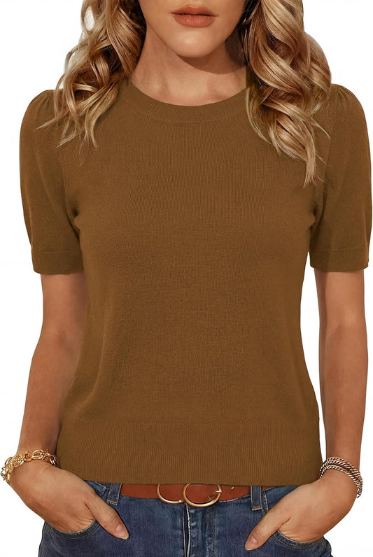 Cropped Puff Sweater