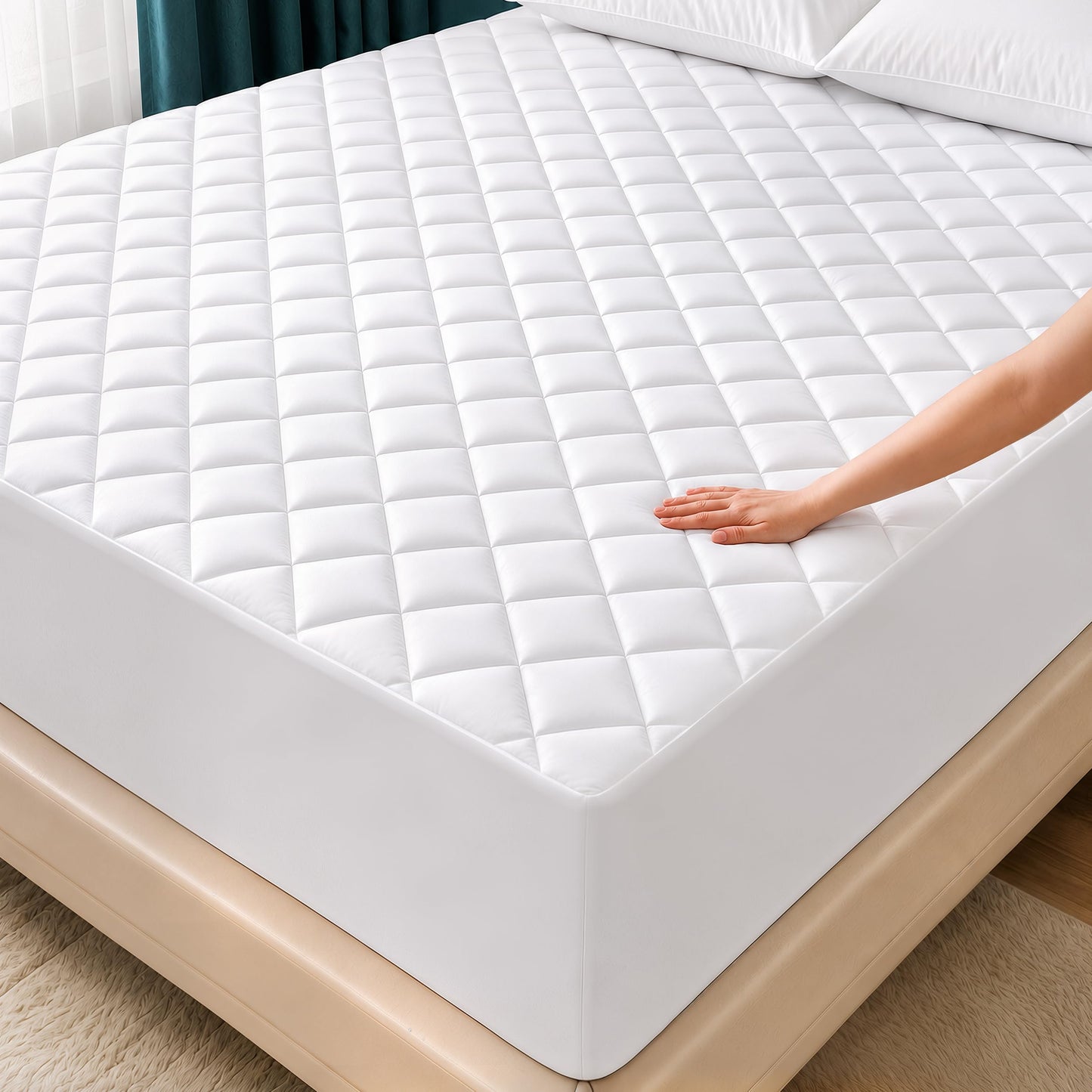 Quilted QueenFitted Mattress Topper