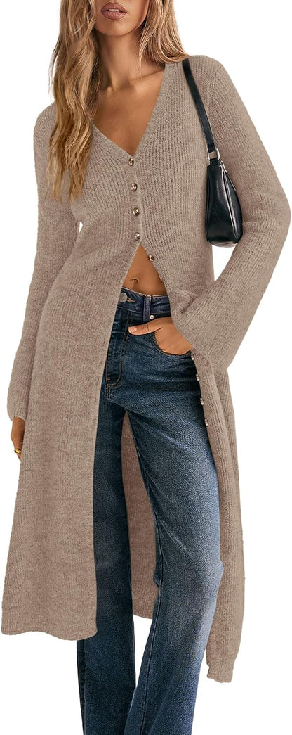 Long Bell Sleeve Cardigan