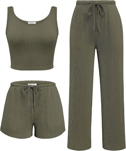3pc Ribbed Set