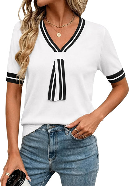 Knit Short Sleeve Top