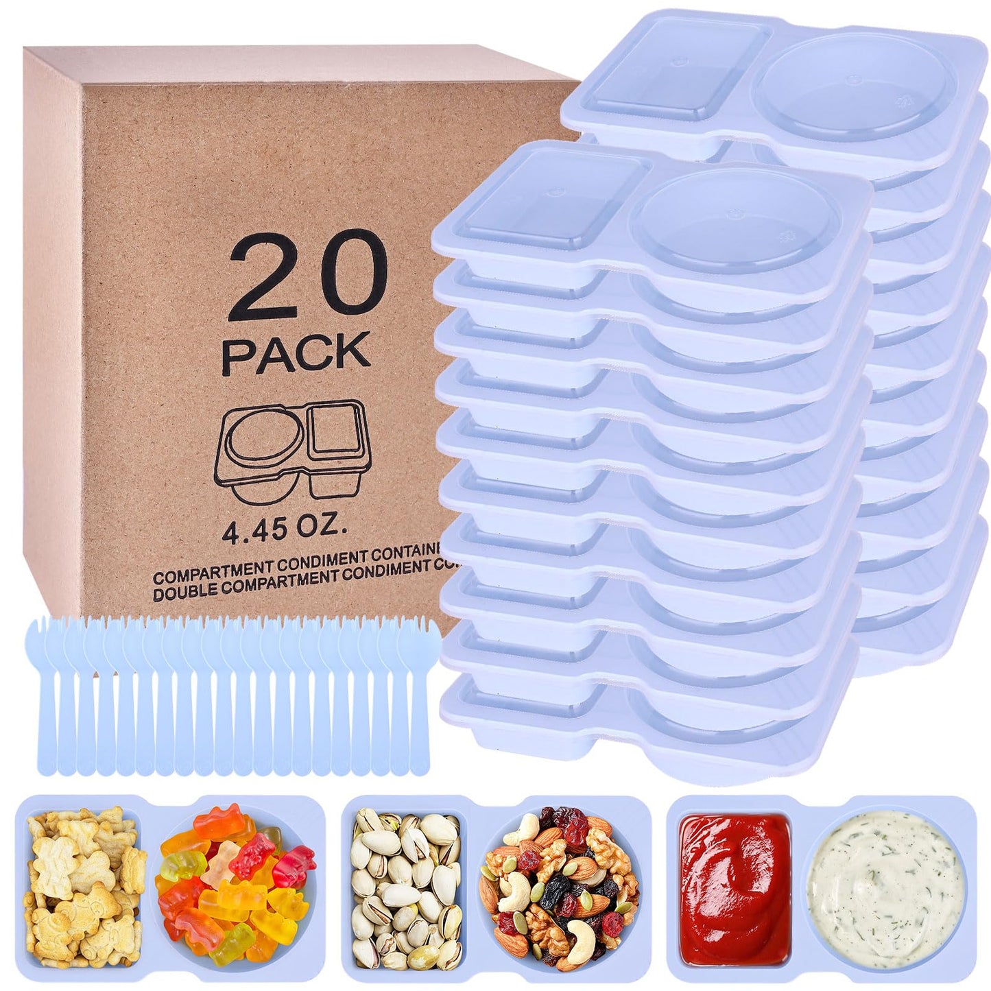 Reusable Snack Containers (20PK)