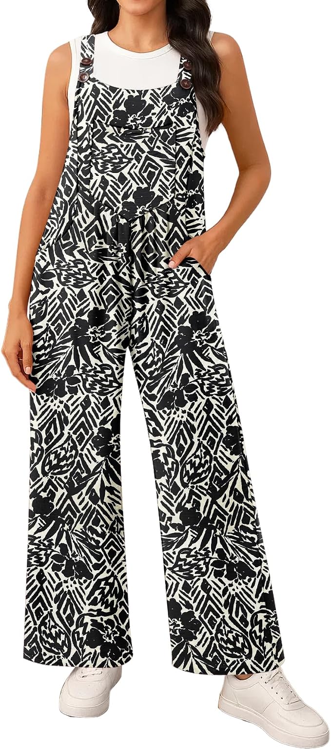 Wide Leg Overalls