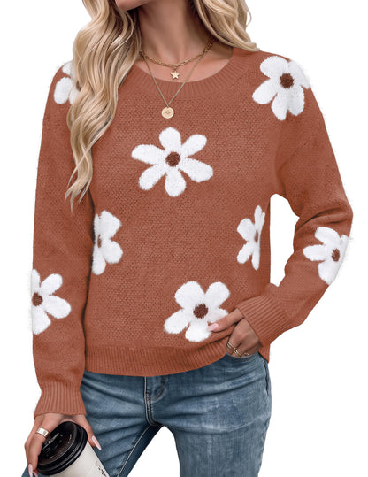 Floral Pullover Sweater