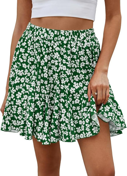 Floral Ruffle Skirt